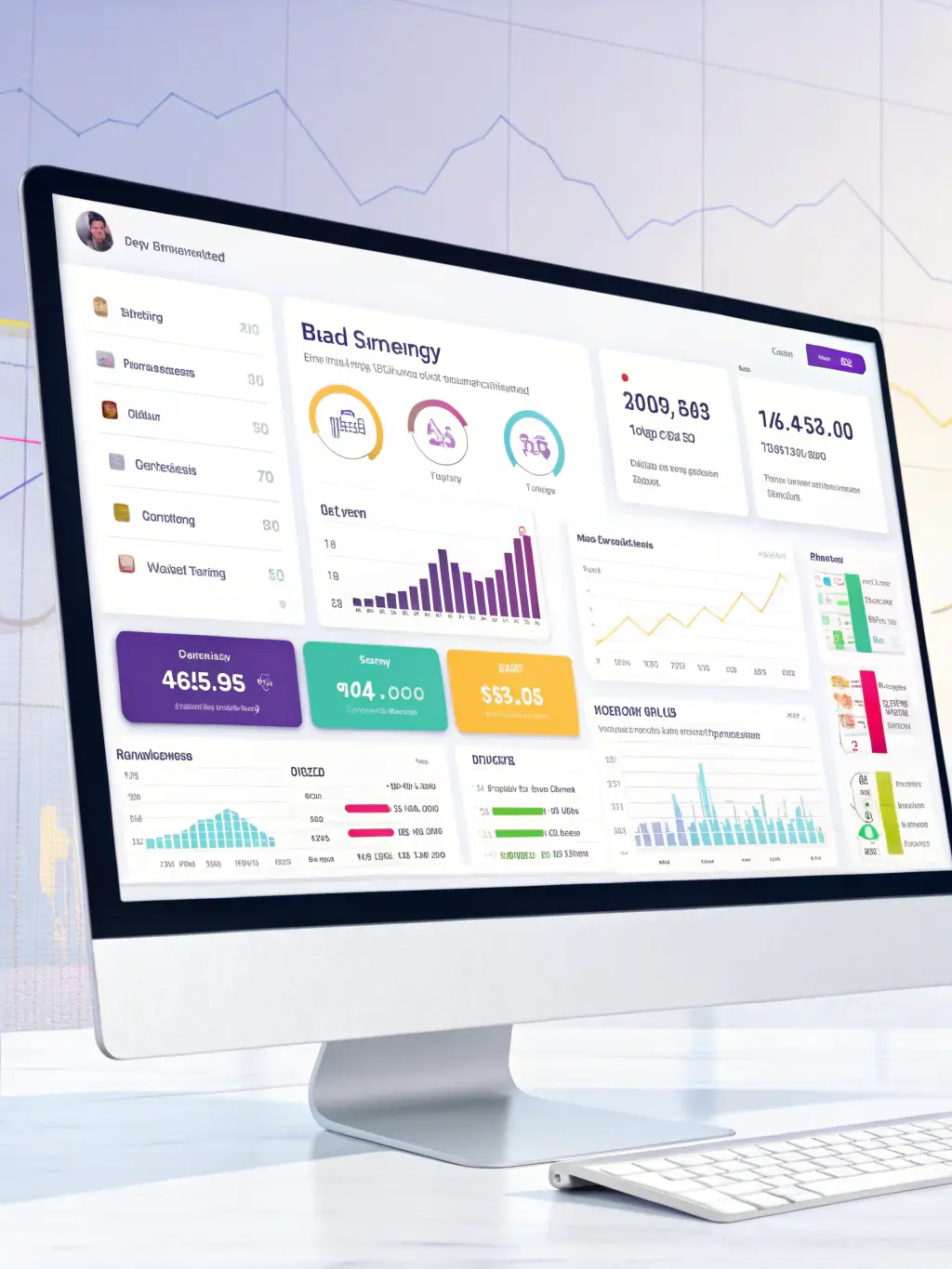 A digital dashboard displaying real-time inventory tracking and warehouse management data, highlighting Delibrex's advanced technology and efficient operations.